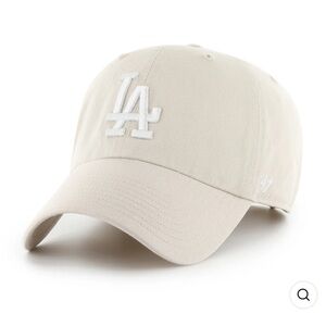 47 Brand Beige Cap with LA Embroidery